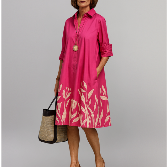 Elena | Vestido midi floral elegante