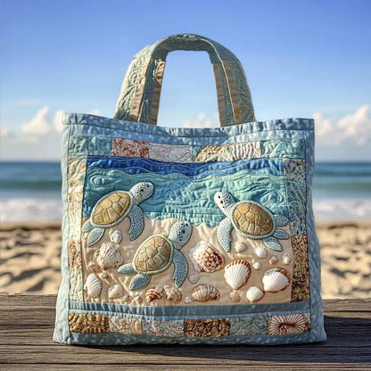 Bolsa Artesanal Acolchada - Tortugas Marinas