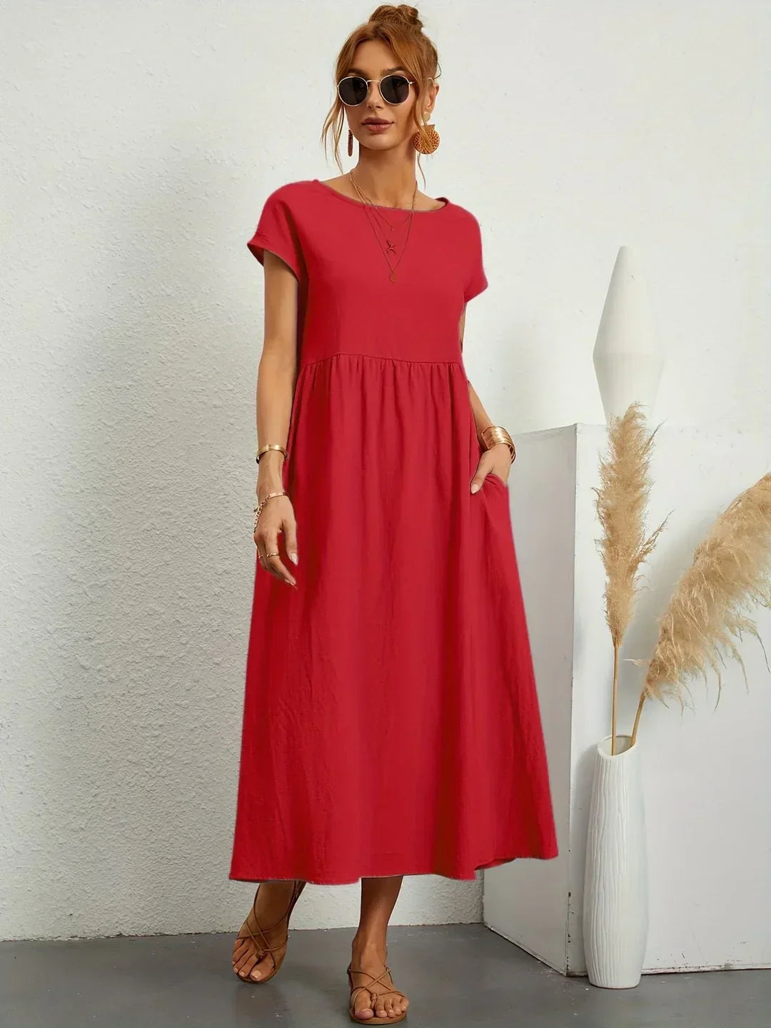 Valentina - Elegante vestido midi favorecedor