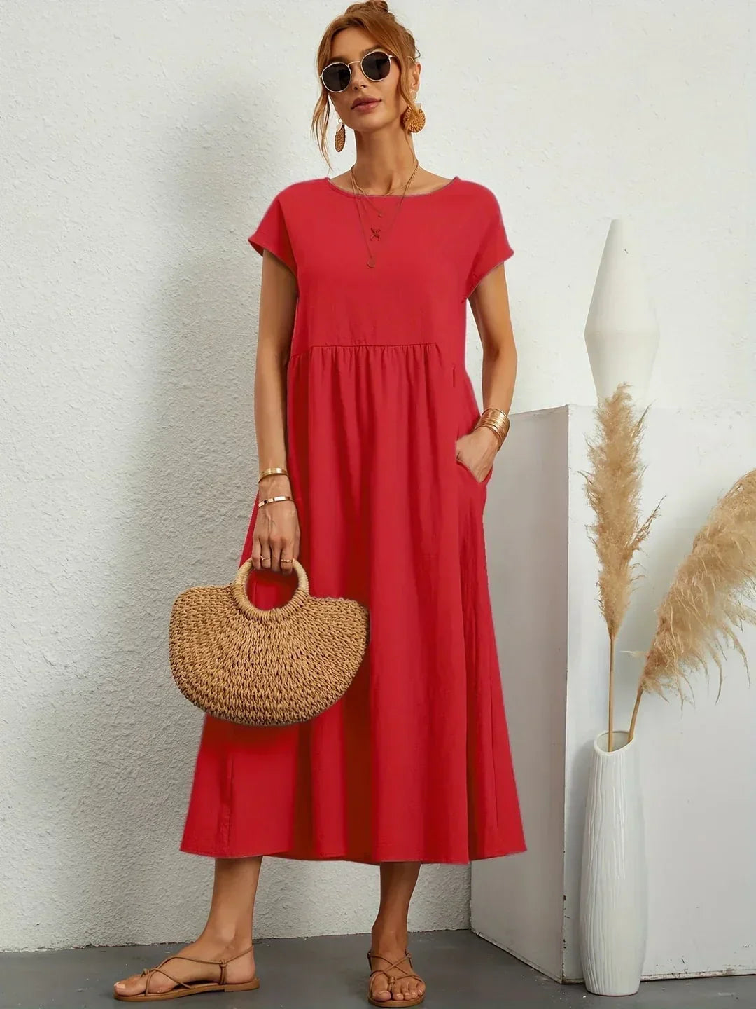 Valentina - Elegante vestido midi favorecedor