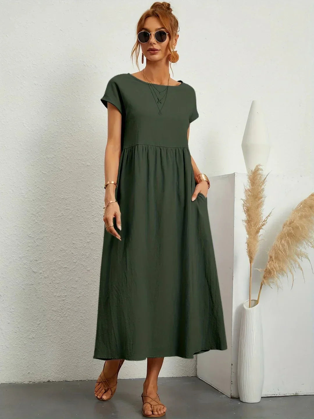 Valentina - Elegante vestido midi favorecedor