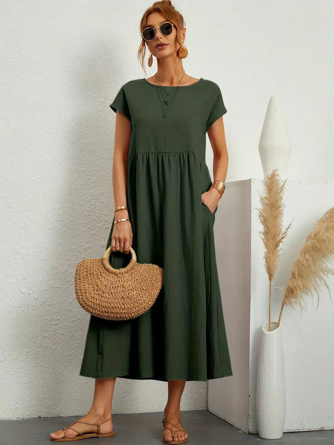 Valentina - Elegante vestido midi favorecedor