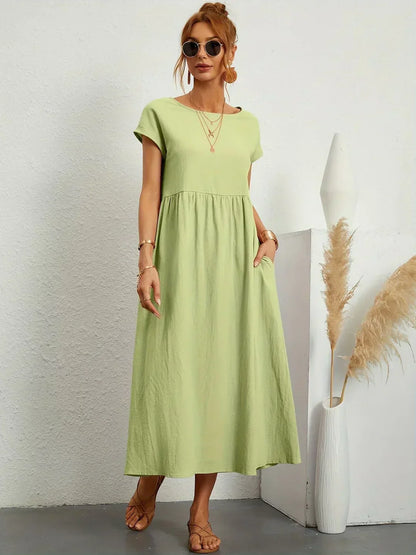 GABRIELA™ | VESTIDO MIDI FLUIDO DE ELEGANCIA ATEMPORAL