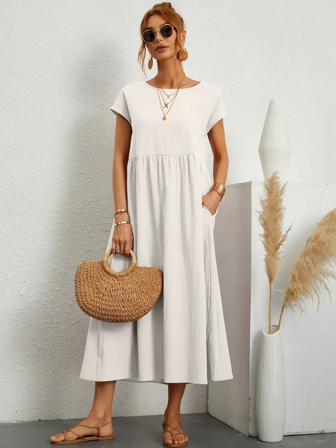 Valentina - Elegante vestido midi favorecedor
