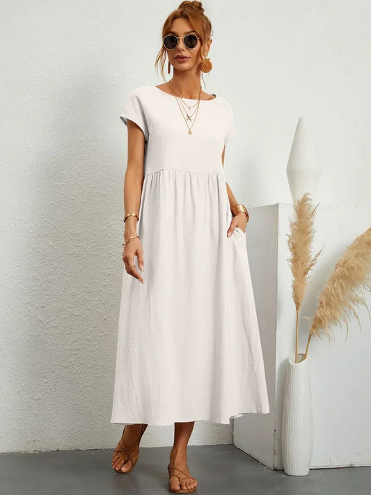 Valentina - Elegante vestido midi favorecedor