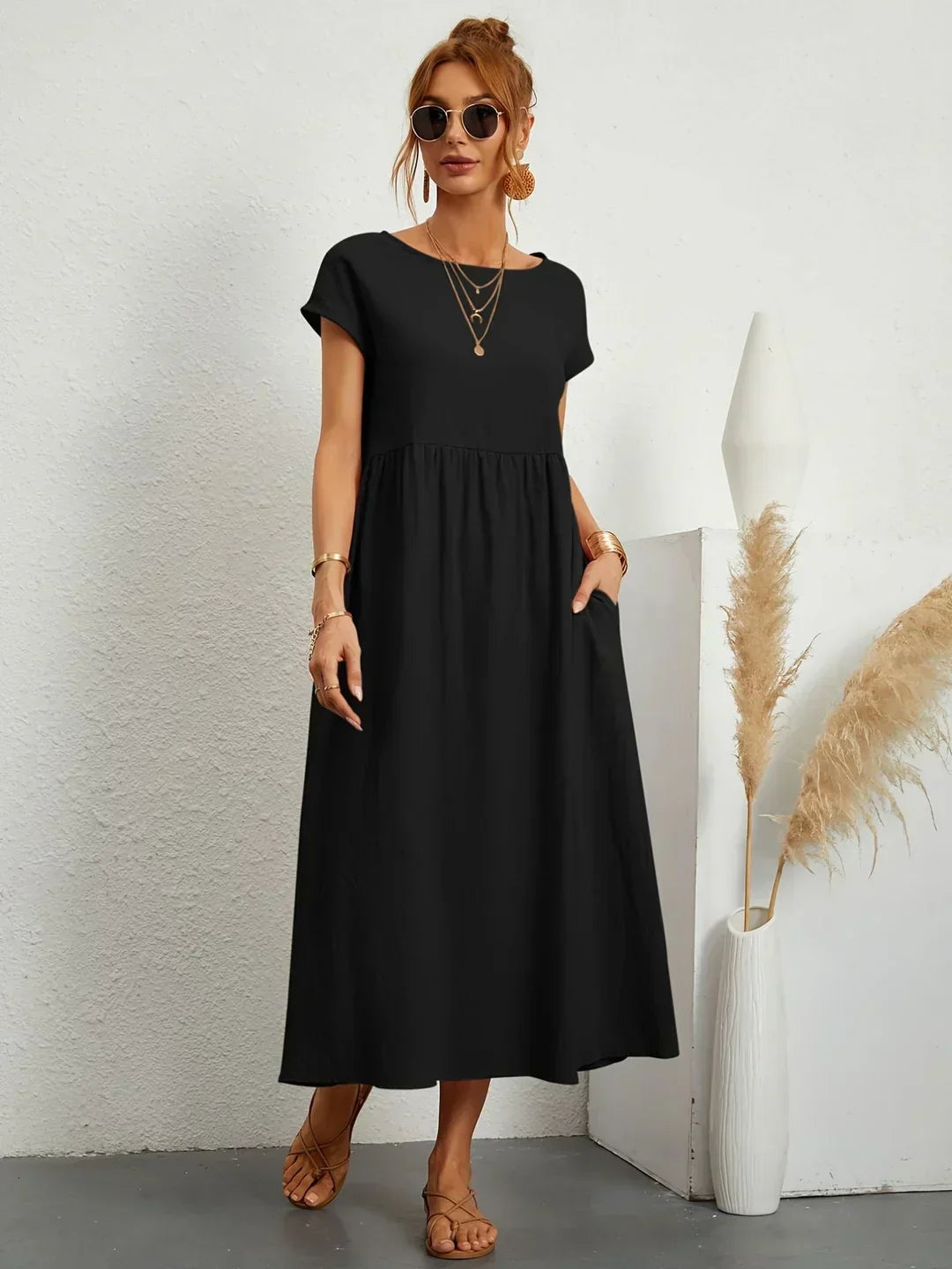 Valentina - Elegante vestido midi favorecedor