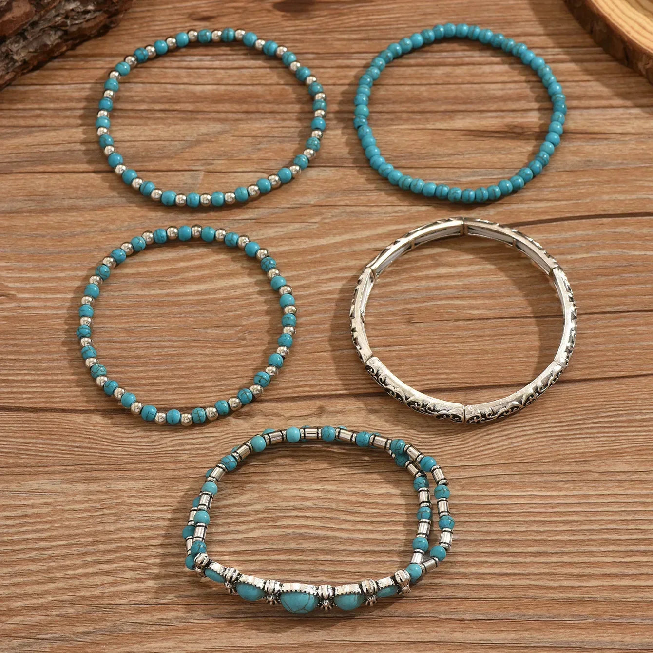 Valentina - Pulseras bohemias de turquesa