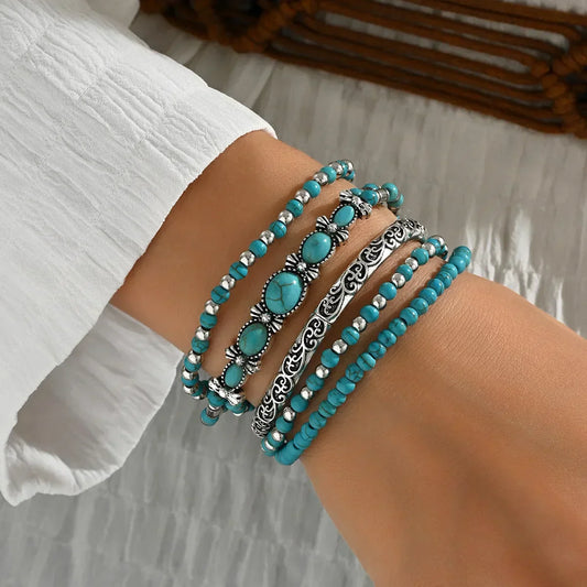 Valentina - Pulseras bohemias de turquesa