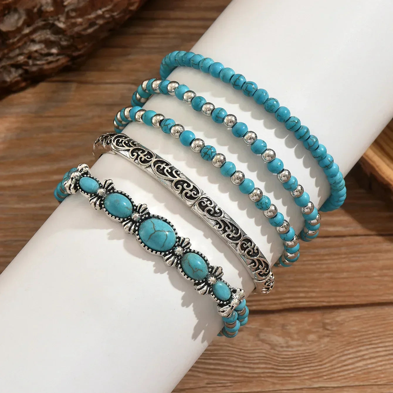 Valentina - Pulseras bohemias de turquesa