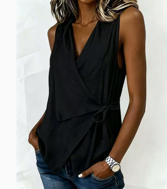 Valentina - Blusa cruzada elegante