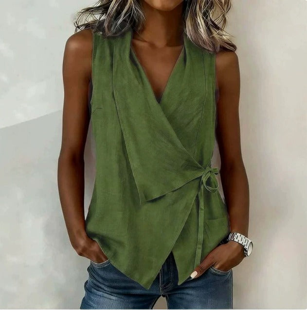 Valentina - Blusa cruzada elegante