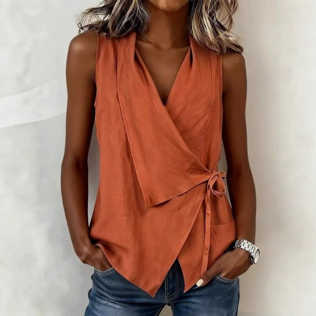 Valentina - Blusa cruzada elegante