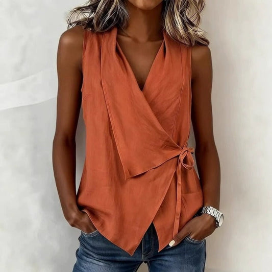 Valentina - Blusa cruzada elegante