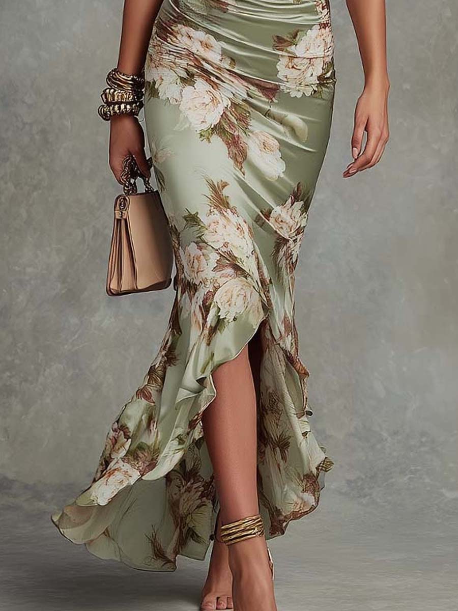 Valentina | Elegante vestido maxi floral