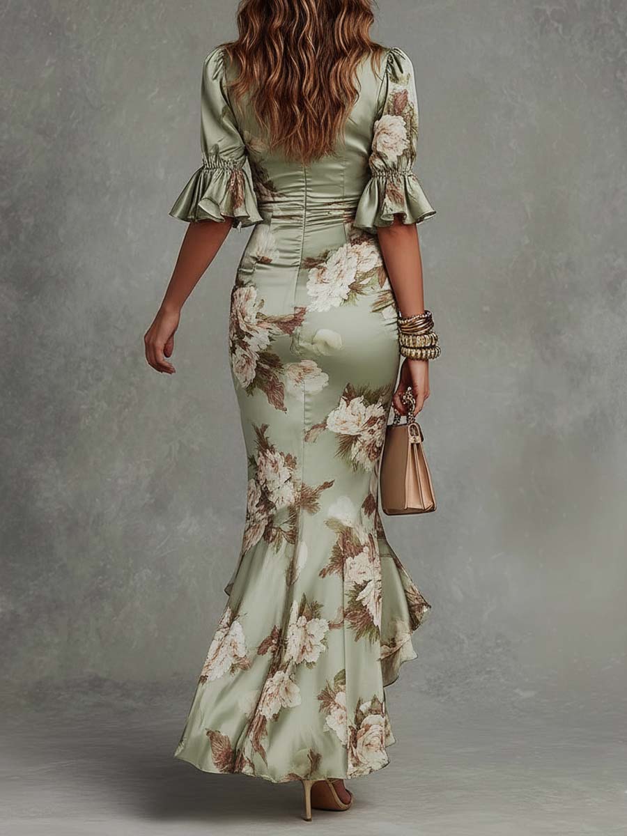 Valentina | Elegante vestido maxi floral