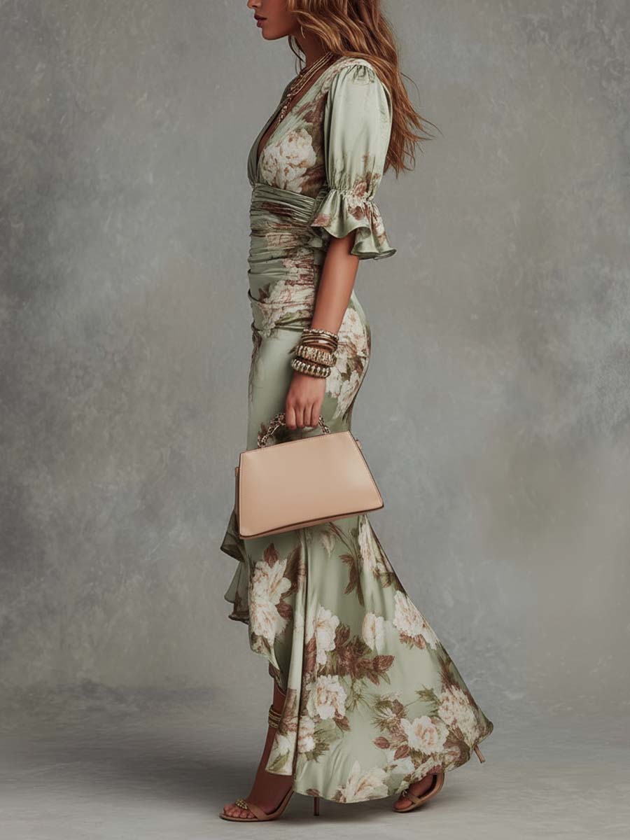 Valentina | Elegante vestido maxi floral