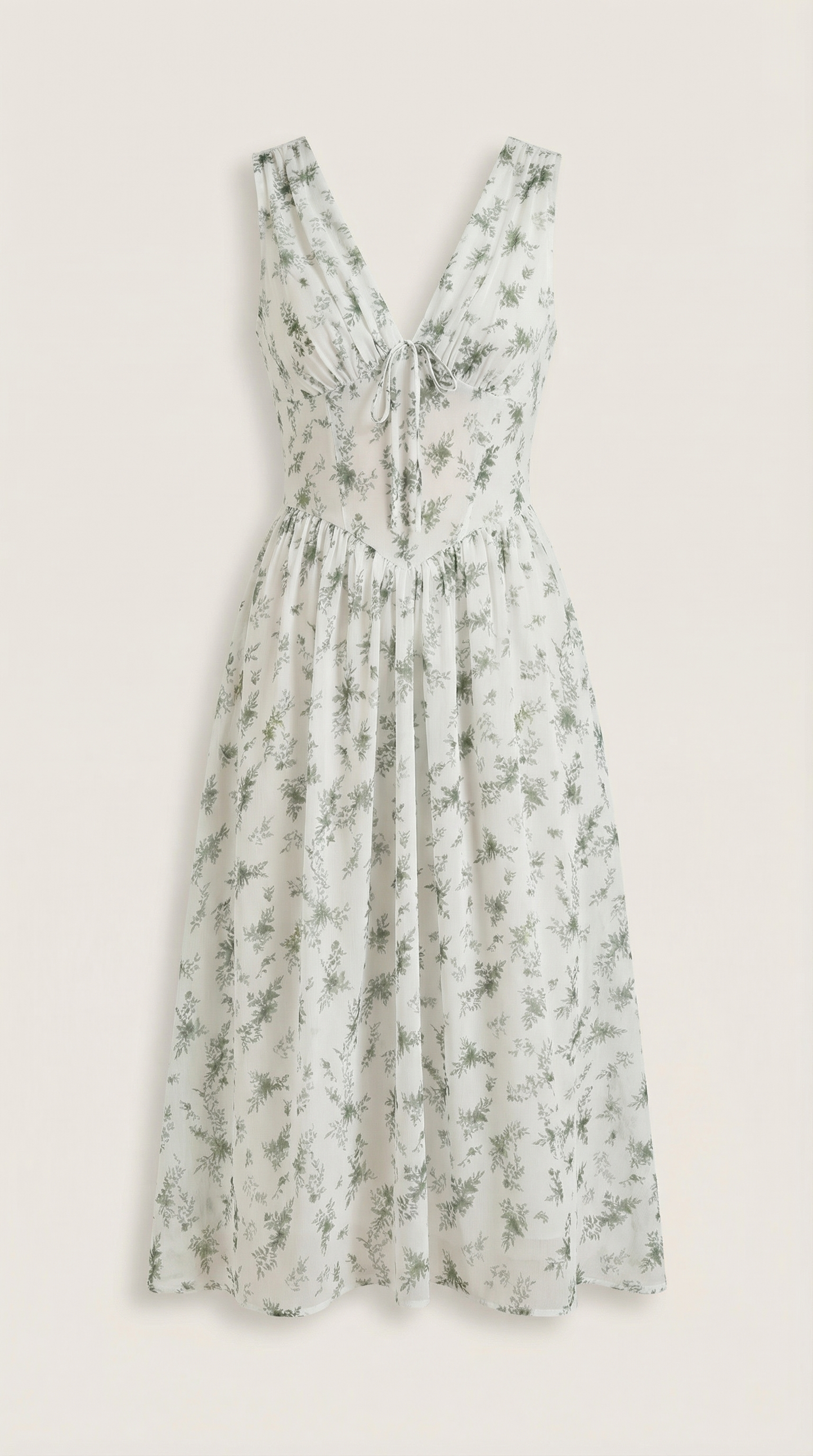 Vestido midi con escote en V Cassiopeia