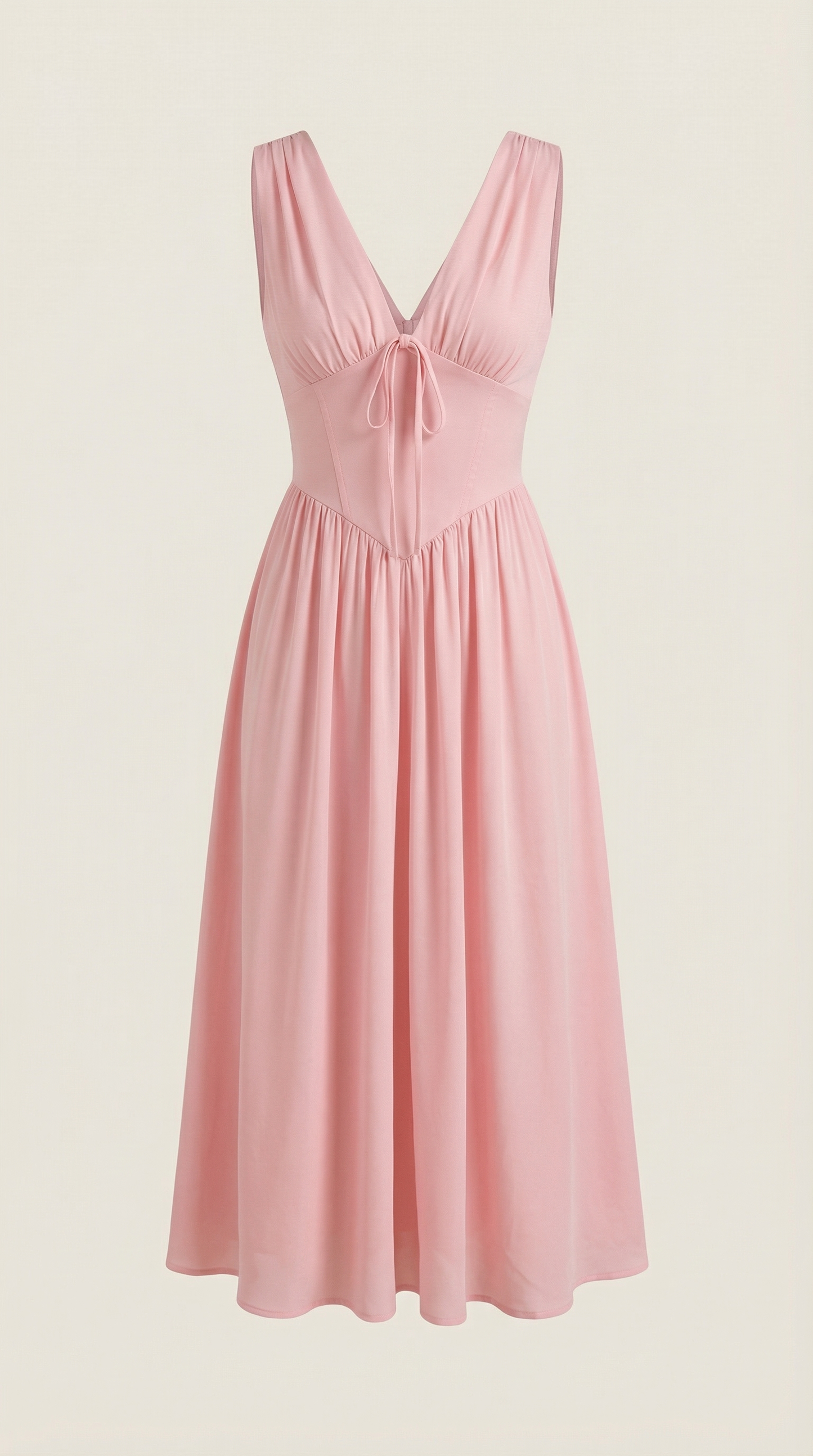Vestido midi con escote en V Cassiopeia
