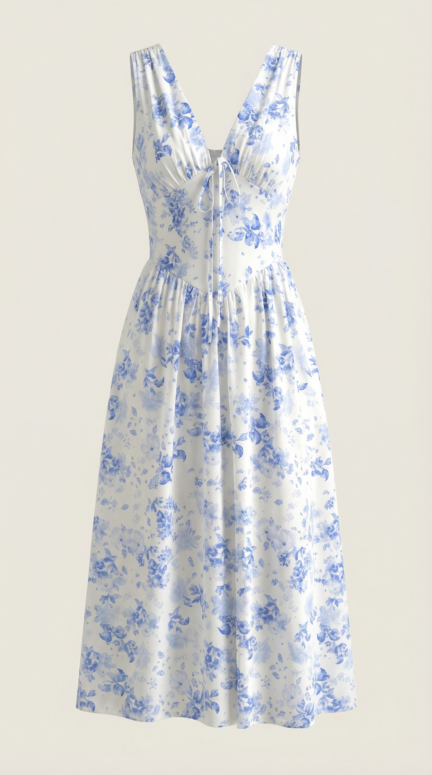 Vestido midi con escote en V Cassiopeia