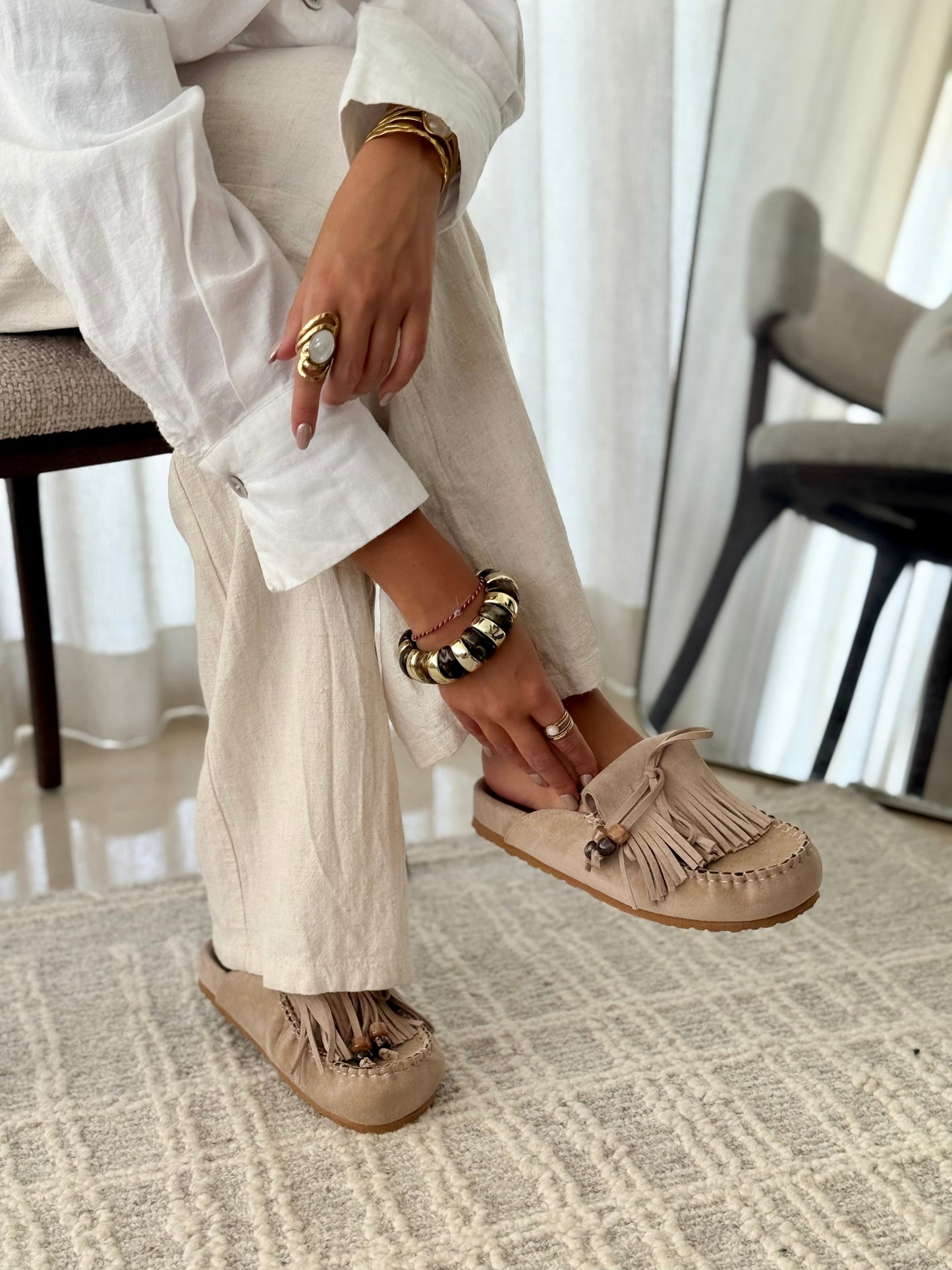 Camila - Mocasines bohemios de lujo