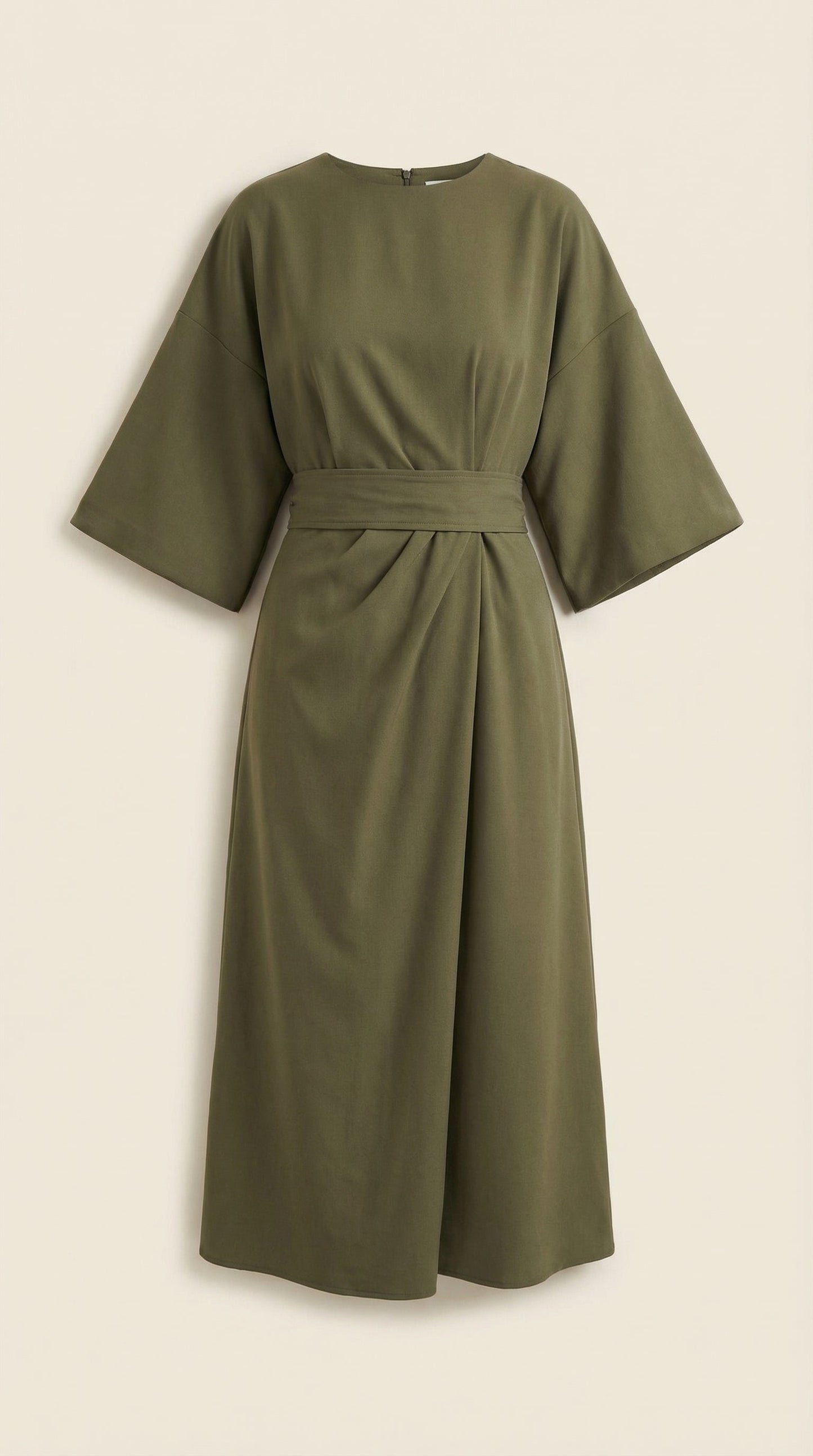 Vestido largo de Ana con cinturón