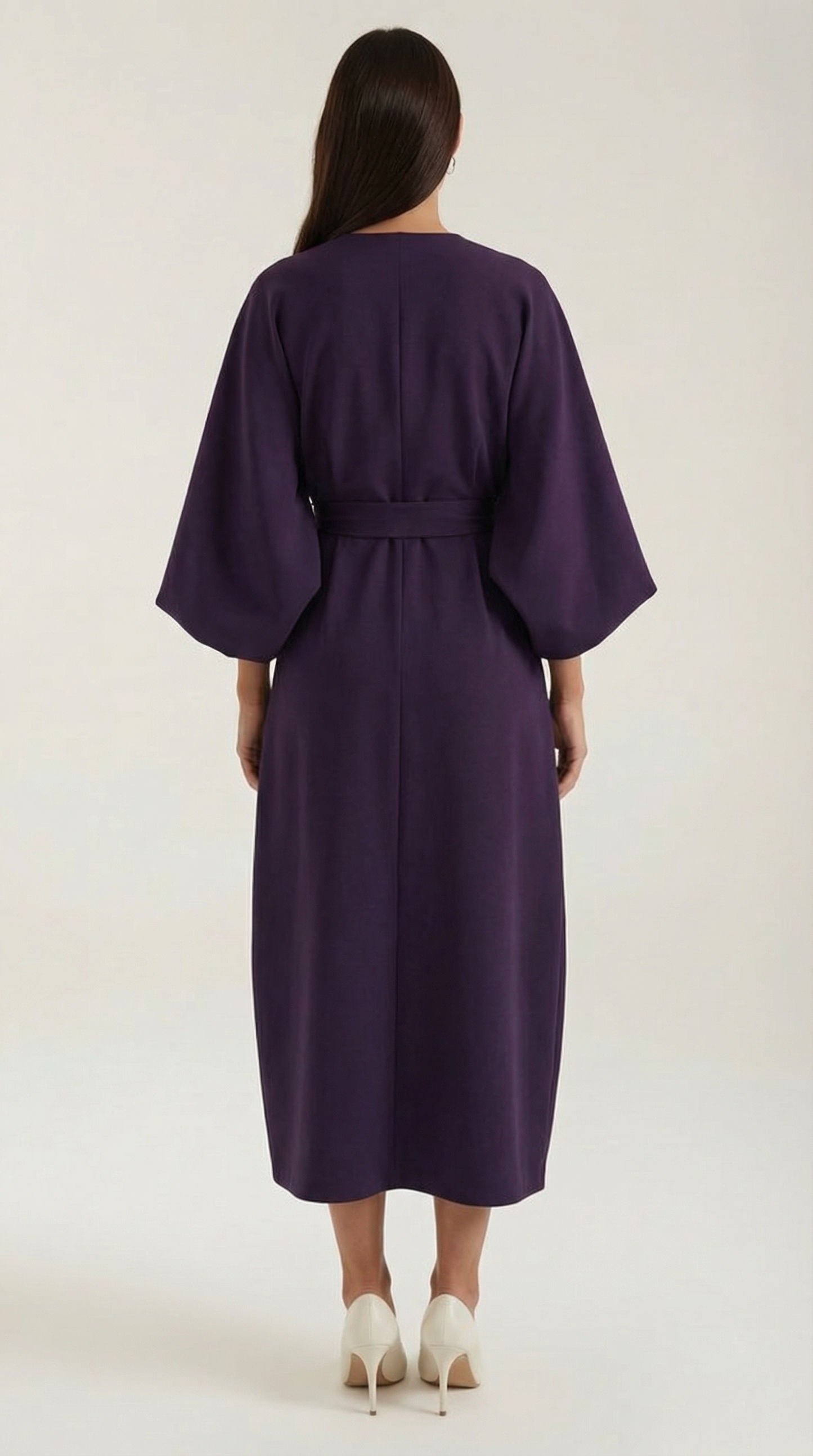 Vestido largo de Ana con cinturón