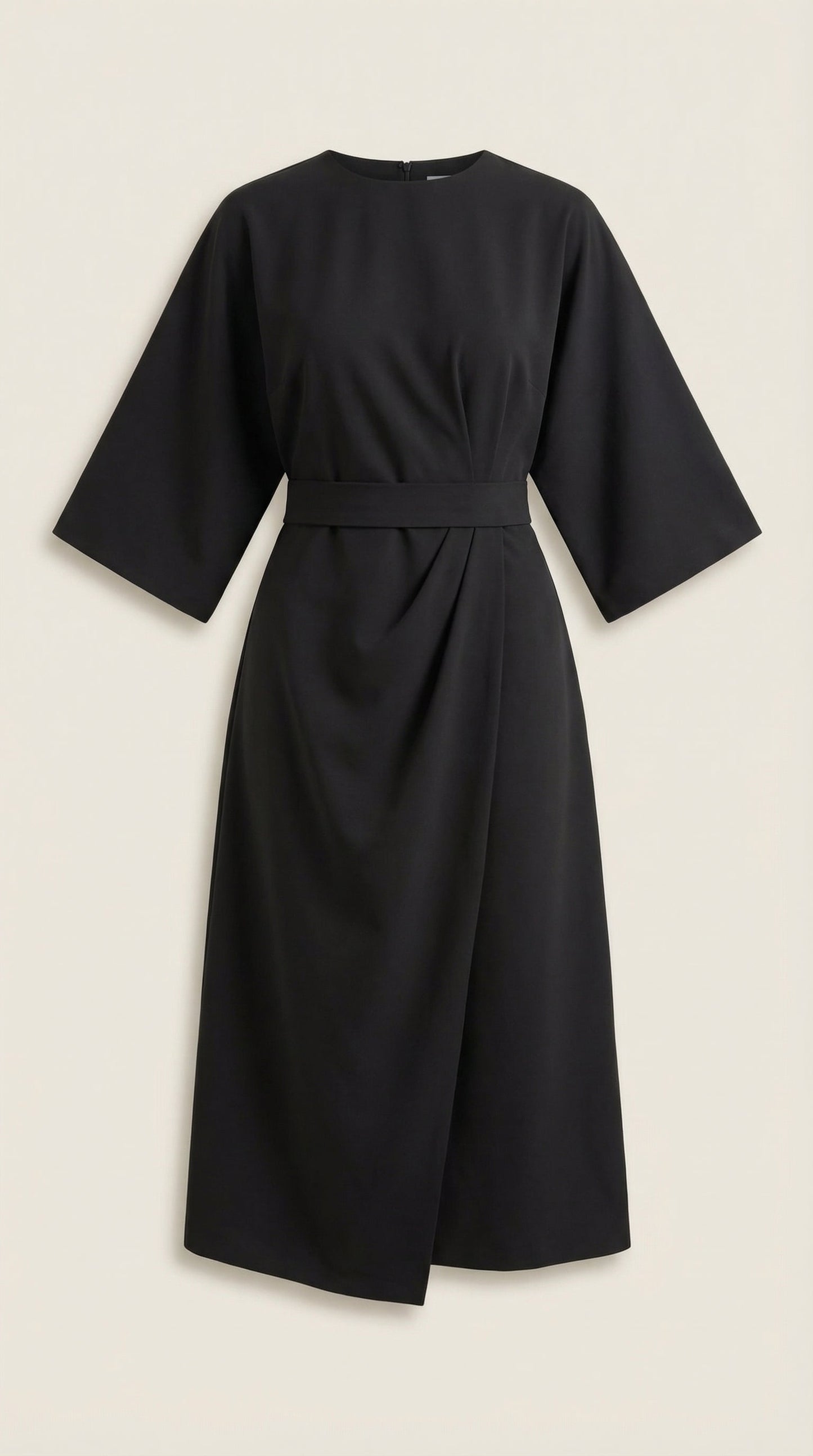 Vestido largo de Ana con cinturón