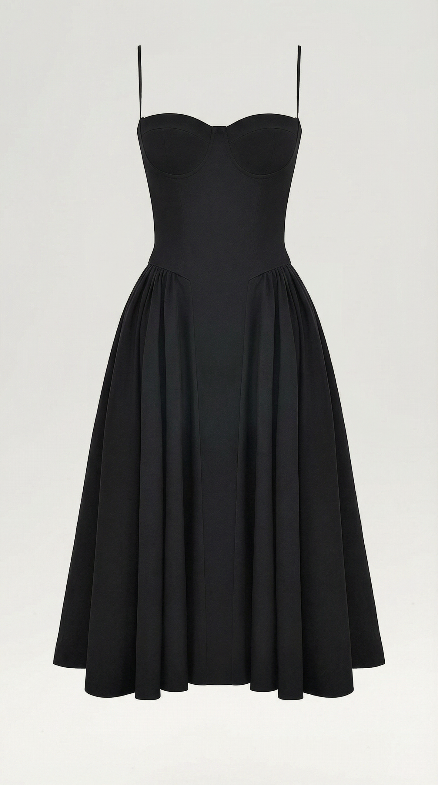 Vestido midi con corsé Odette
